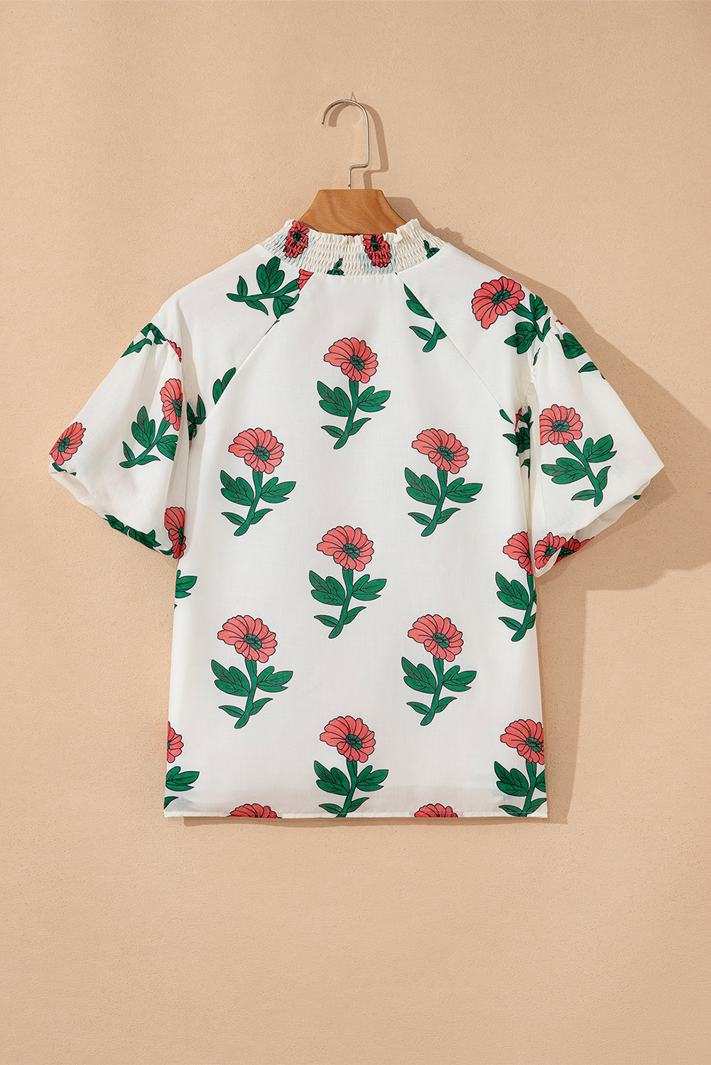 Briar Shirred Short Sleeve Blouse