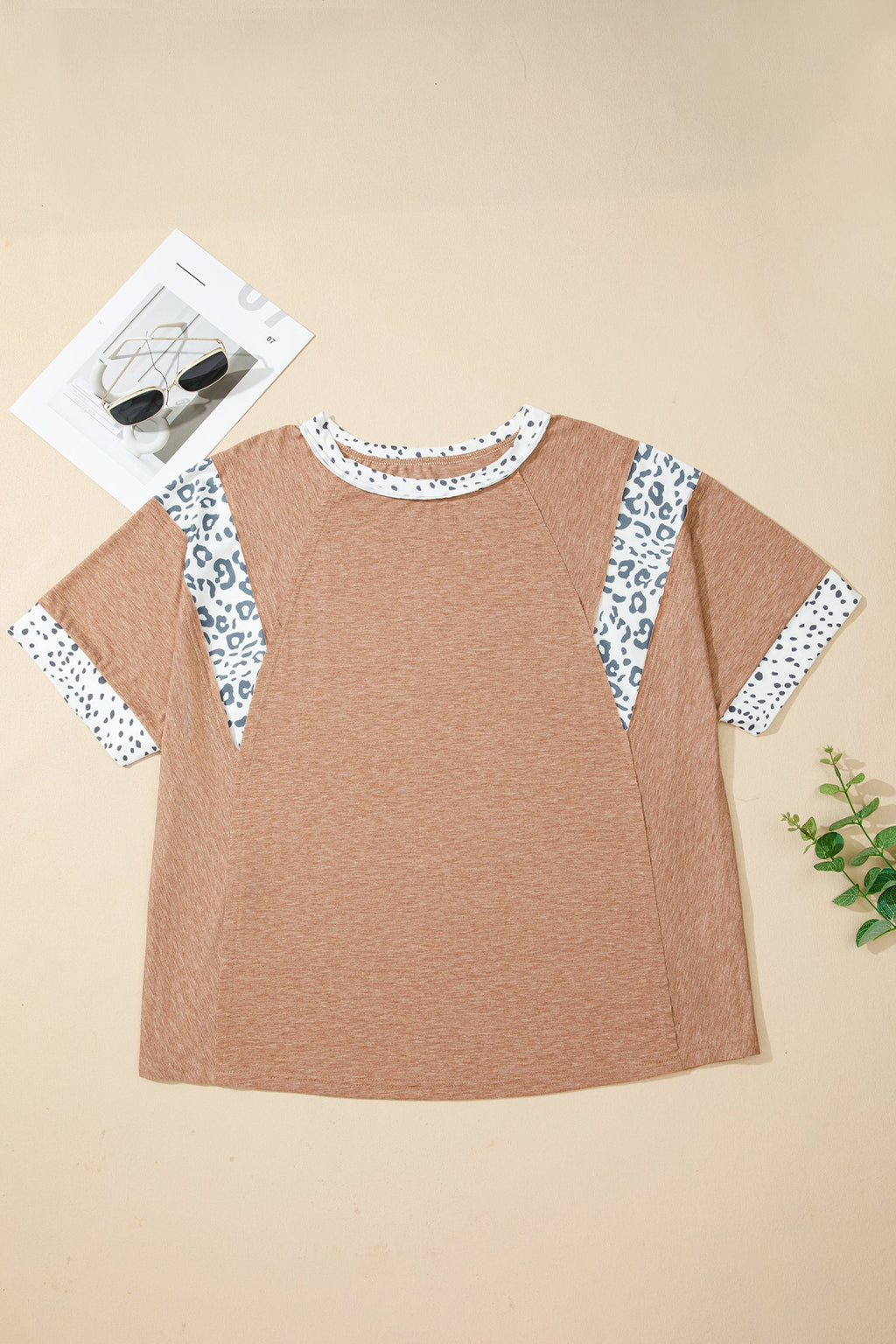 Abigail Color Block Patchwork PLUS Tee
