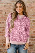 Wrenlee Print Patchwork Sweatshirt