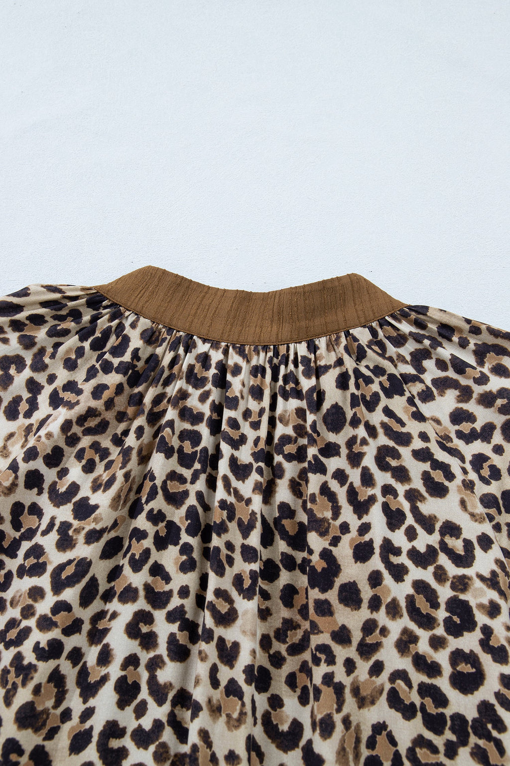 Kahlani Crinkled Colorblock Patchwork PLUS Blouse