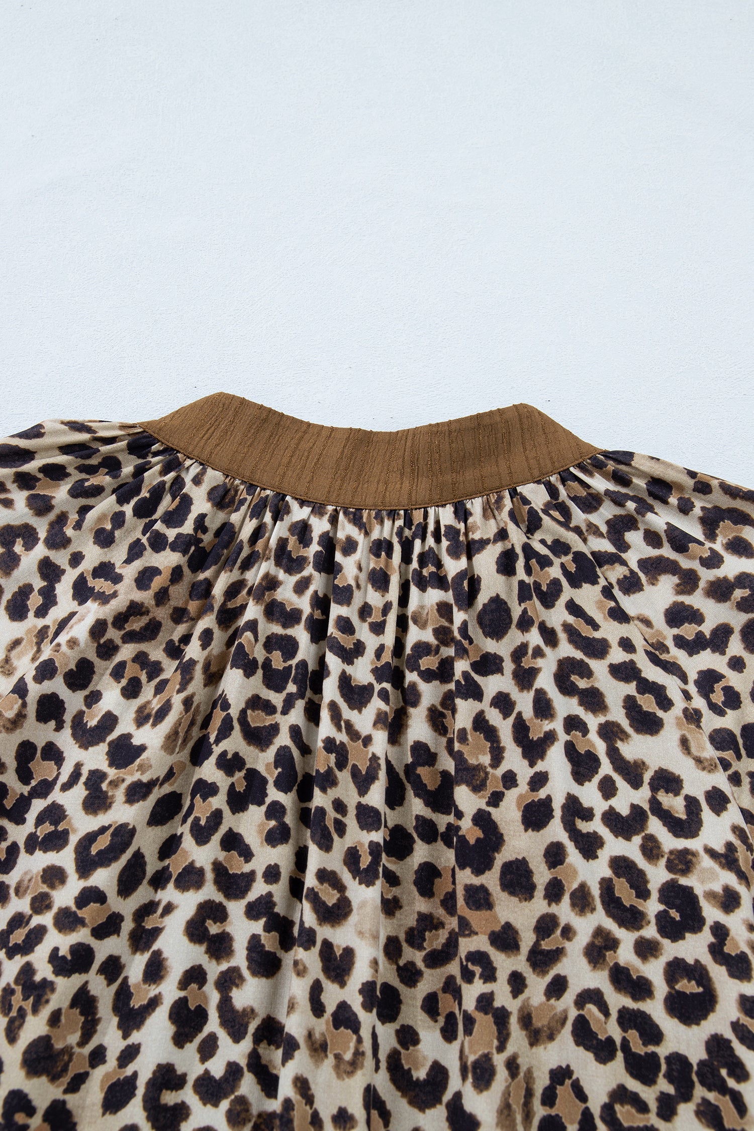 Kahlani Crinkled Colorblock Patchwork PLUS Blouse