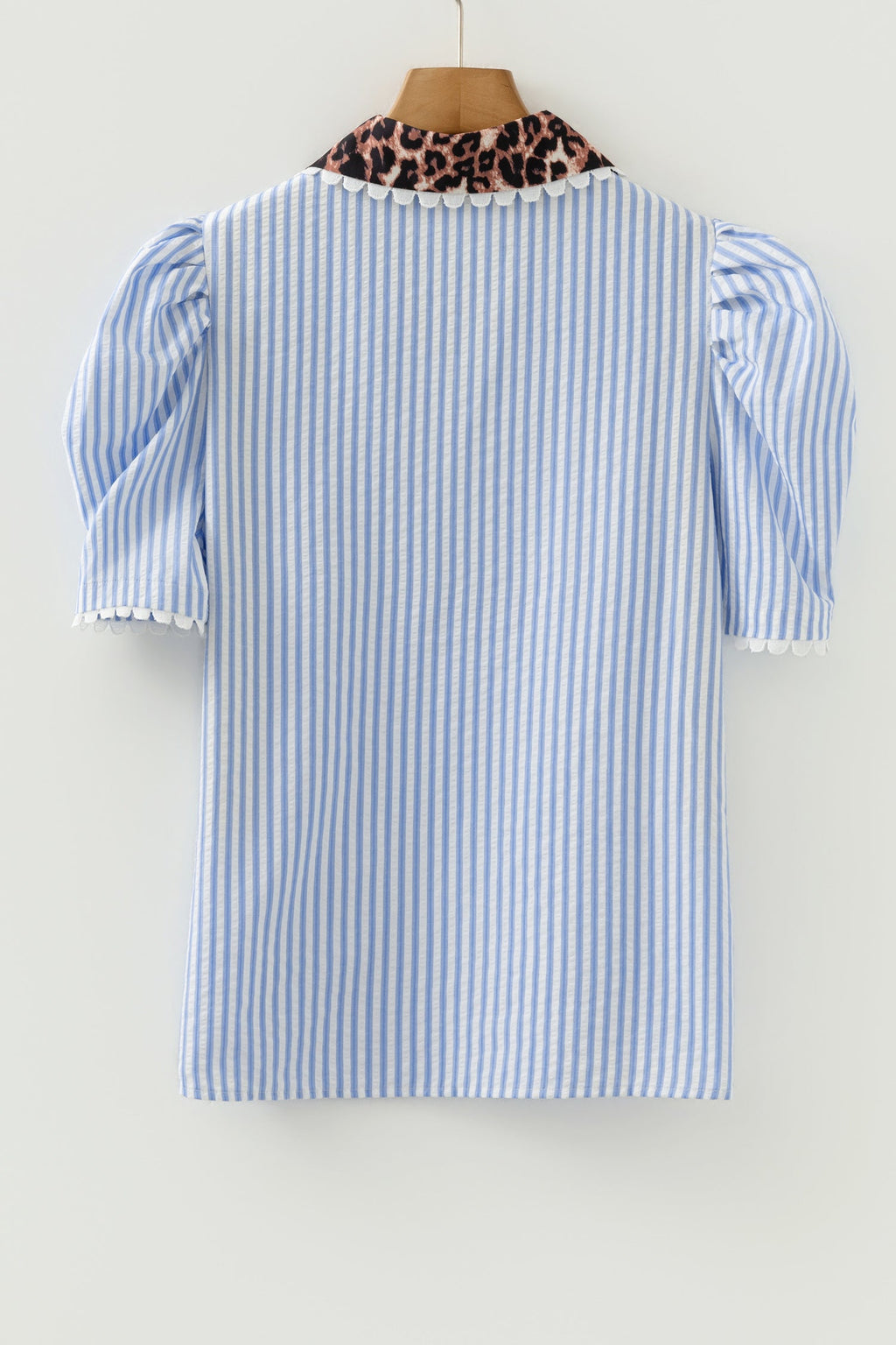 Andie Sleeve Patchwork Collar Blouse