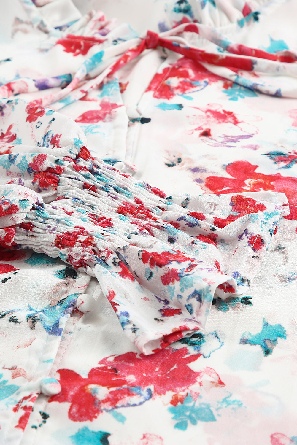 Mckenna Cakewalk Floral Smocked Blouse