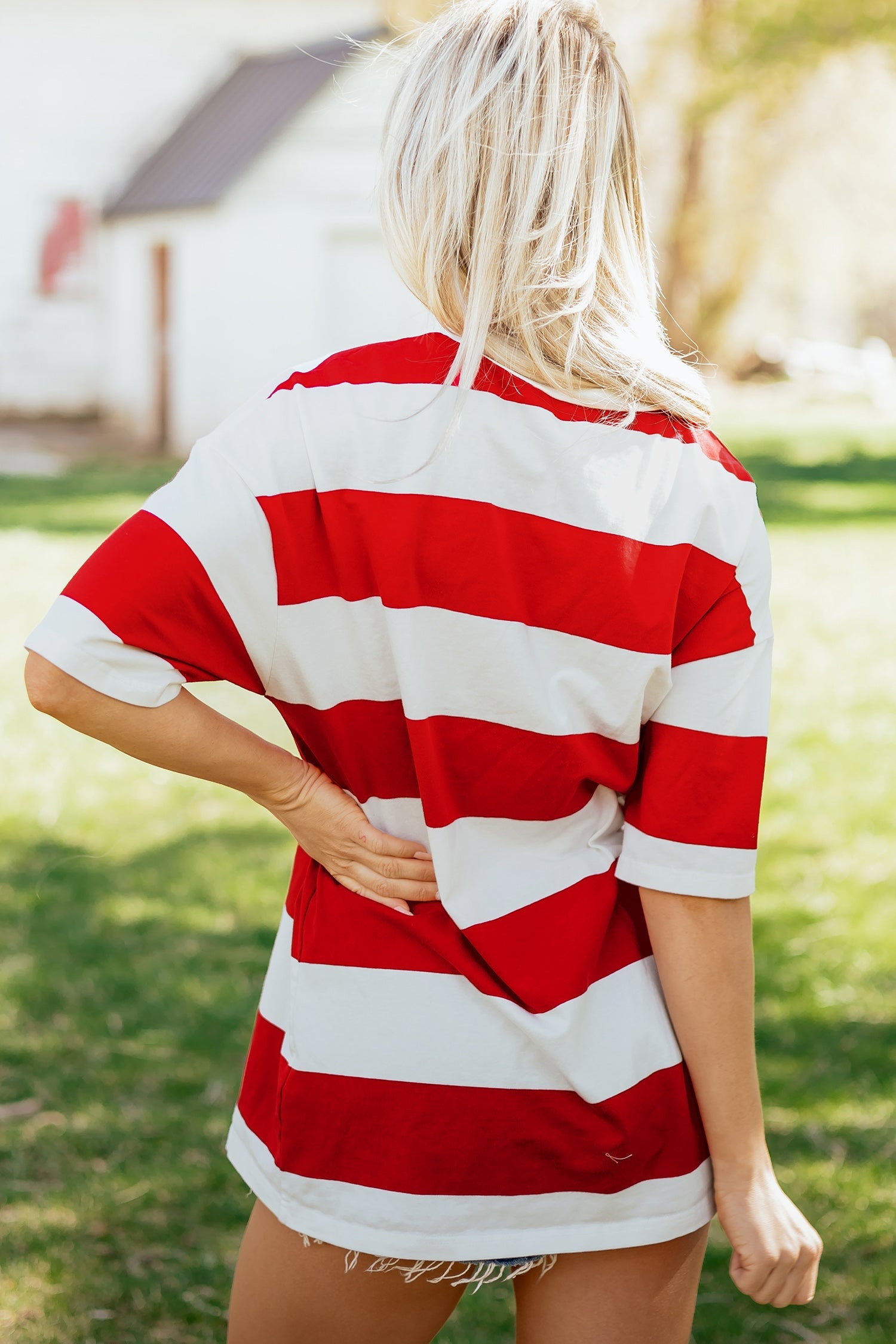 Tiana Block Oversize Tunic Tee