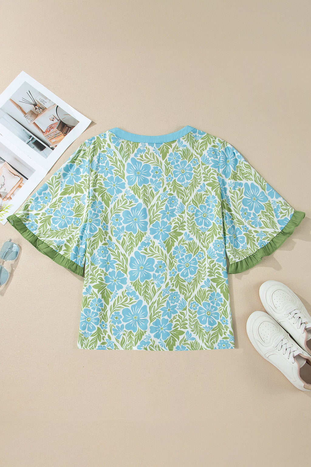 Waverly Trim Half Sleeve Blouse