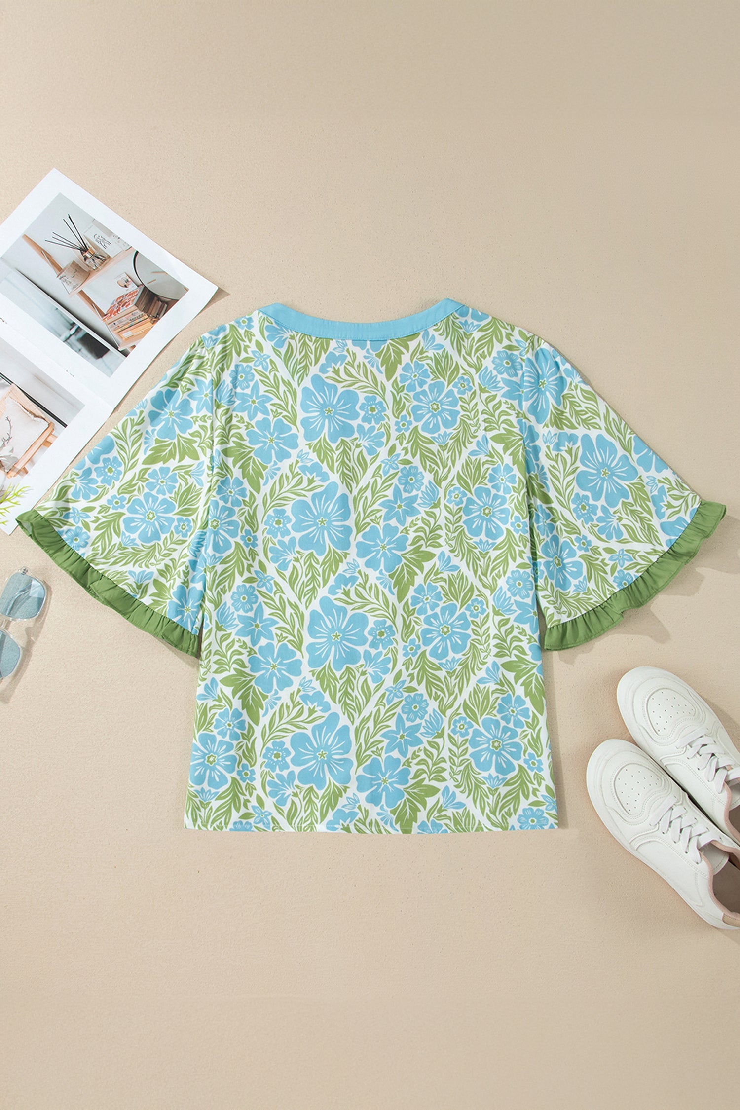 Waverly Trim Half Sleeve Blouse