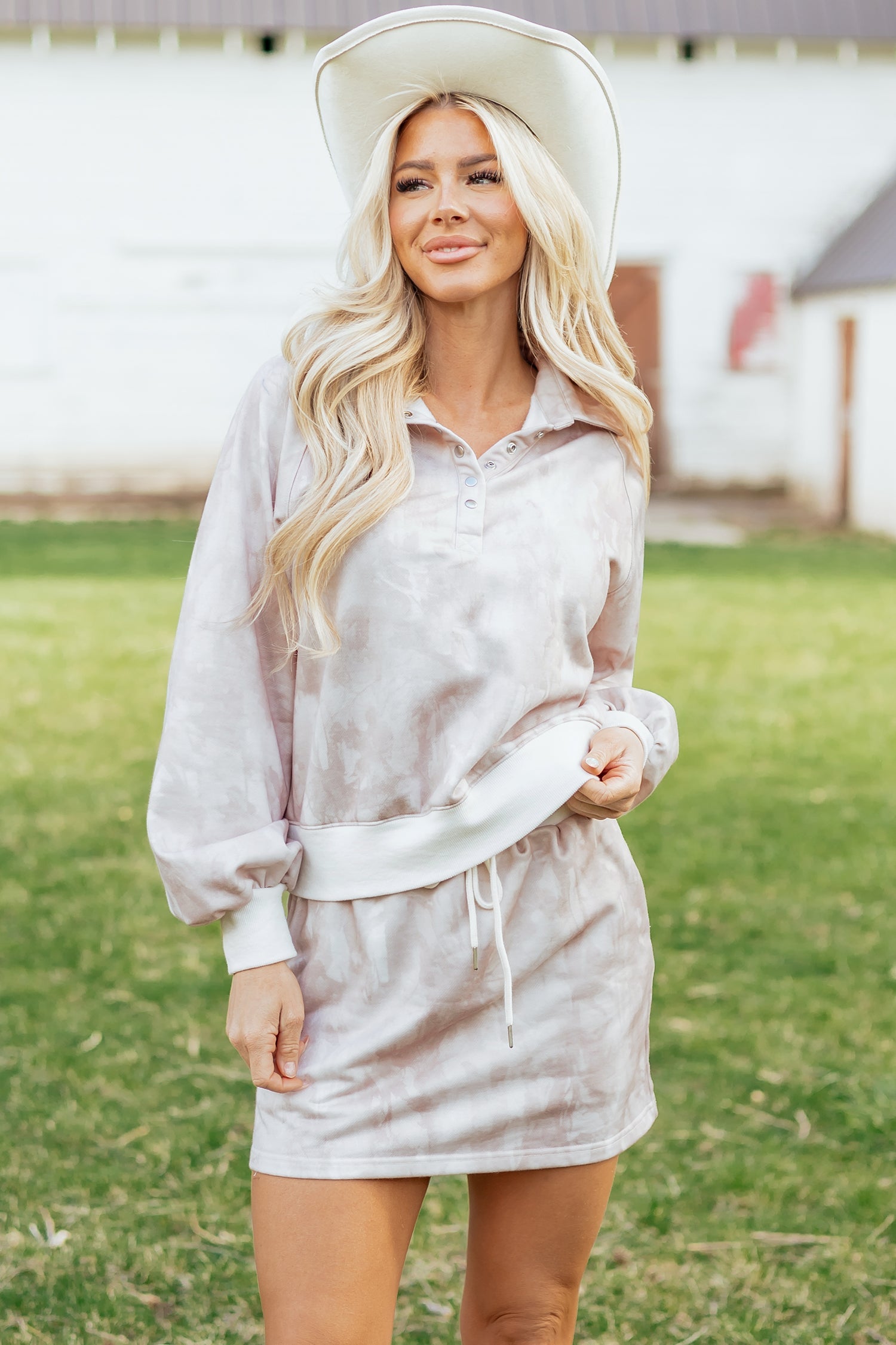 Romina Drawstring Mini Skort Set
