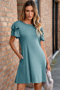 Zaniyah Ruffle Short Sleeve Dress