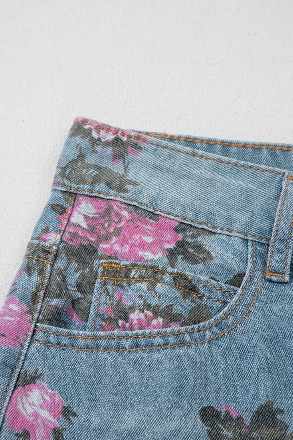 Esme Floral Print Bootcut Jeans