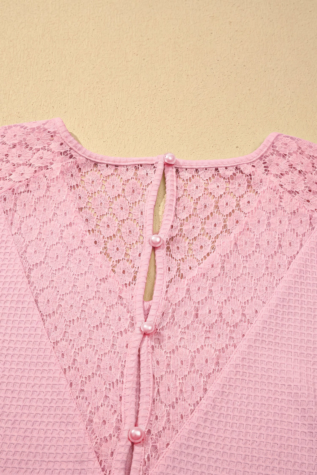 Nyomi Cutout Waffle Knit Blouse