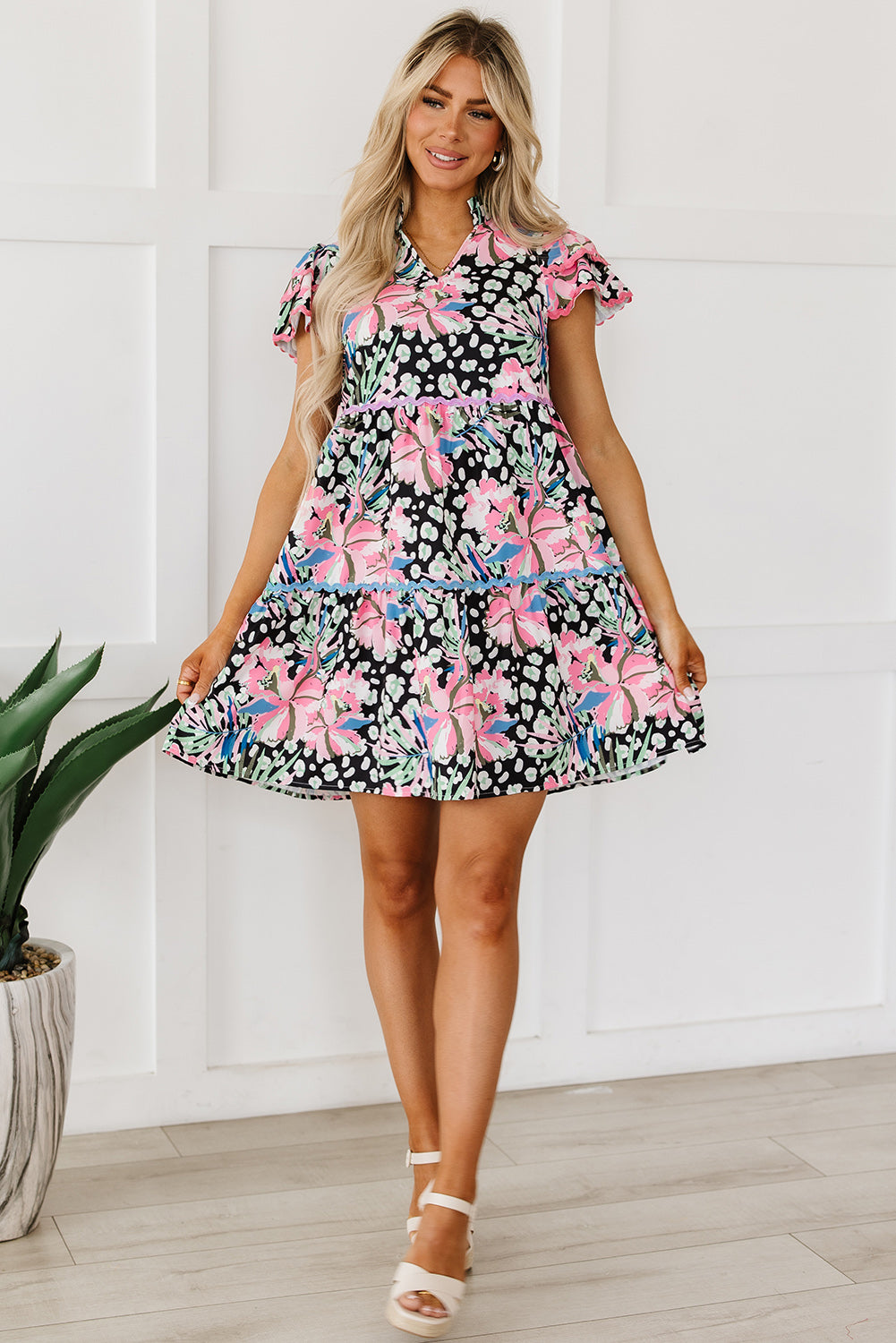 Deborah Tiered Mini Dress