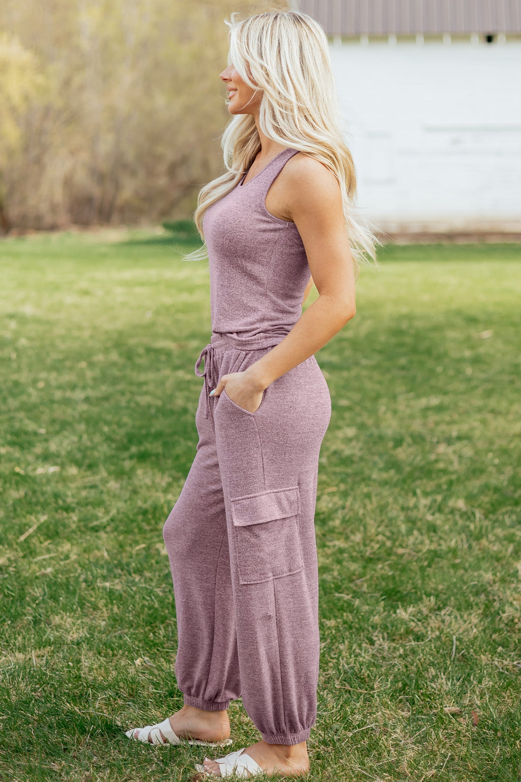 Maeve Bouquet Casual Tank Top Set