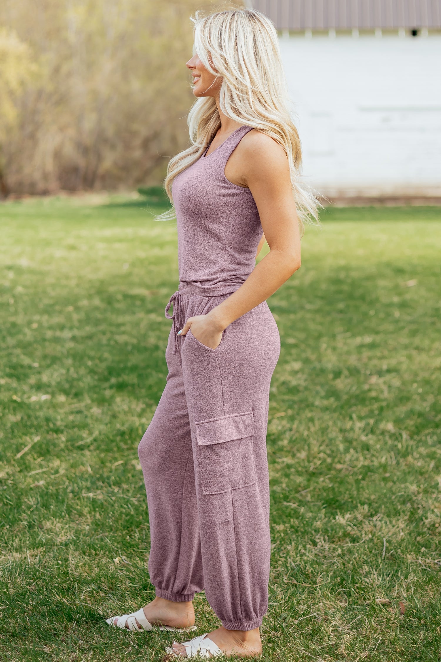 Maeve Bouquet Casual Tank Top Set