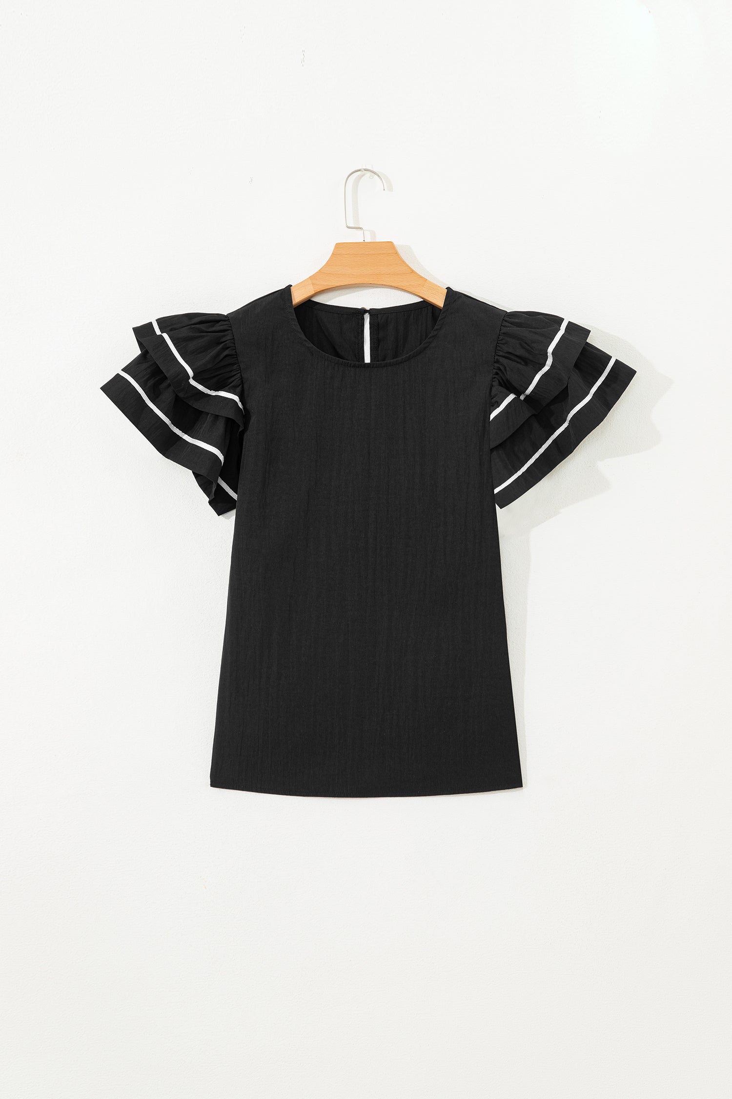 Amani Short Sleeve Textured Blouse