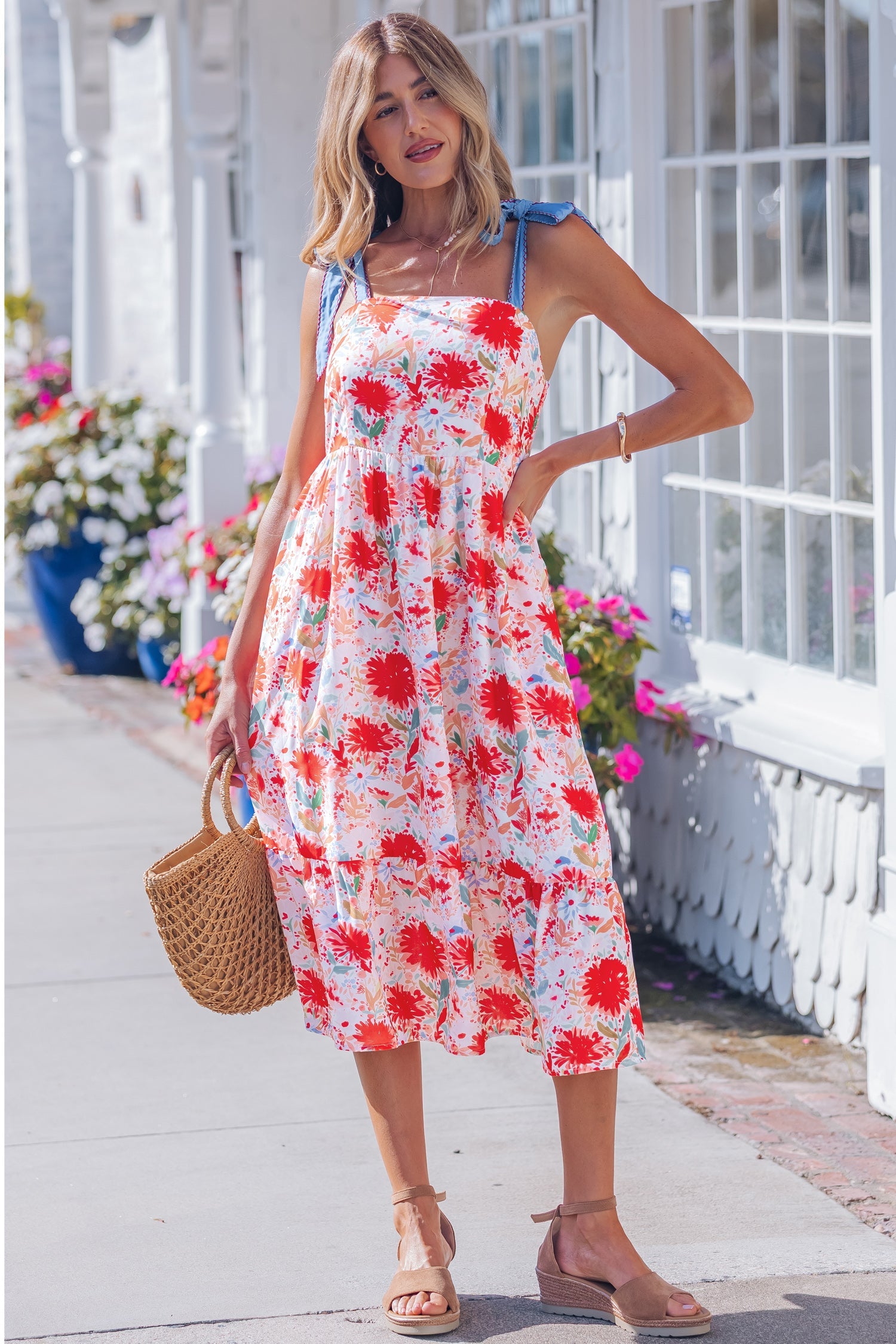 Dahlia Straps High Waist Dress