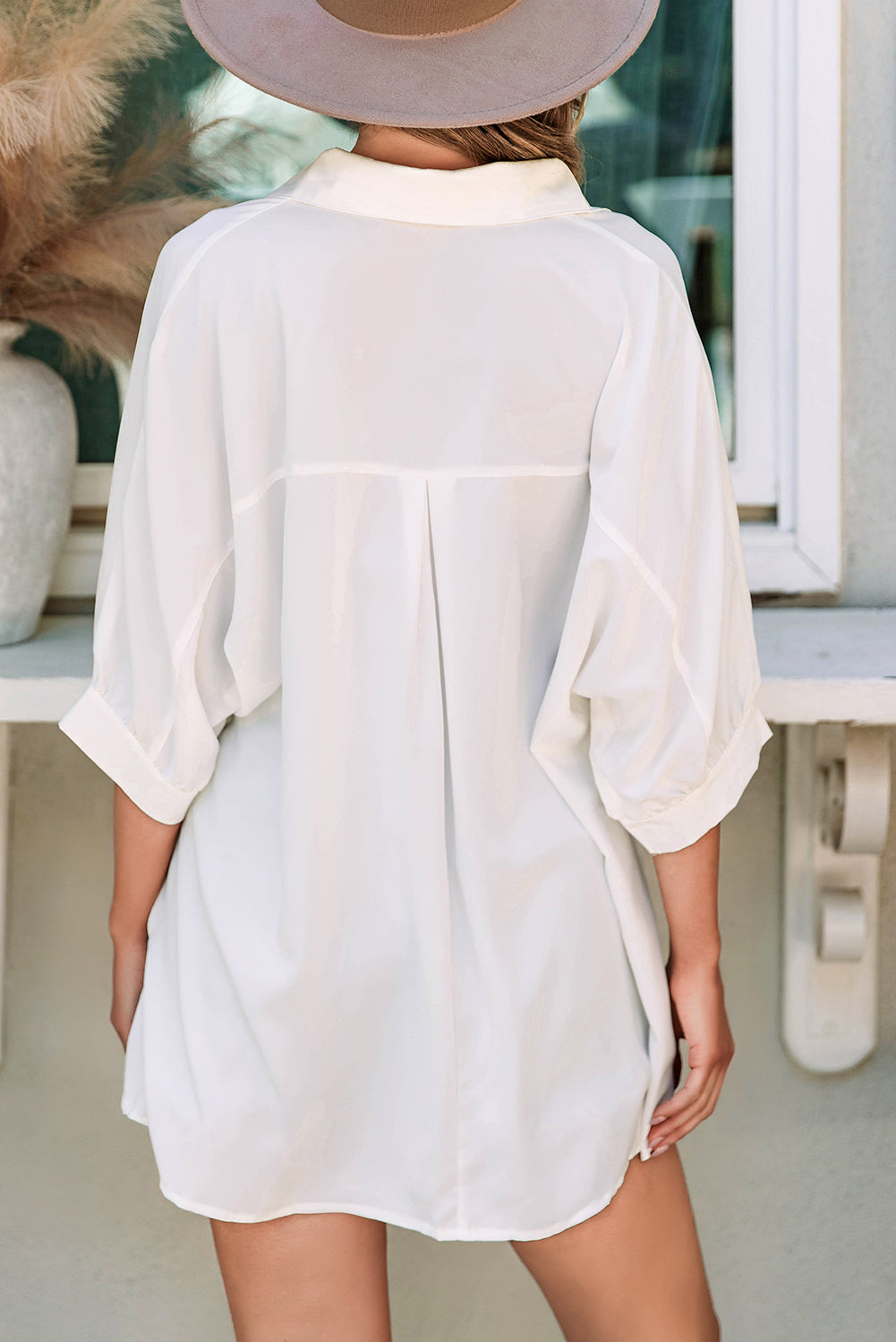 Itzel Puff Sleeve Oversize Shirt