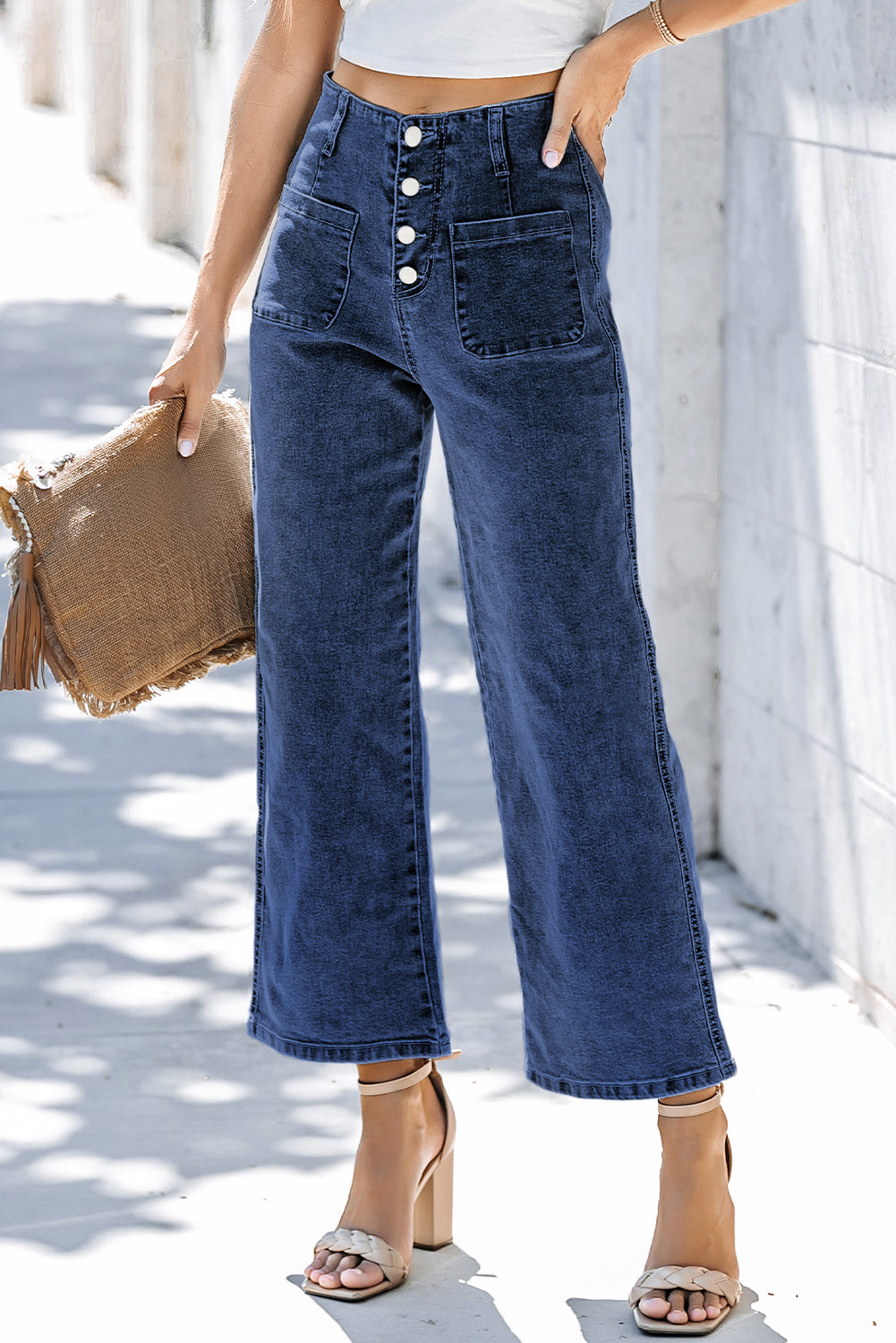 Mckinley Wide Leg Cropped Jeans