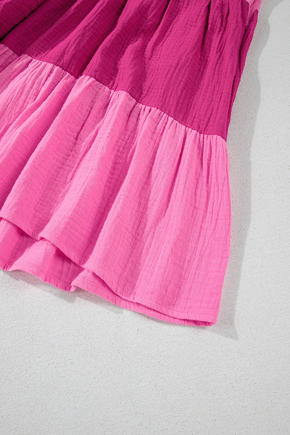 Jenesis Flutter Tiered Mini Dress