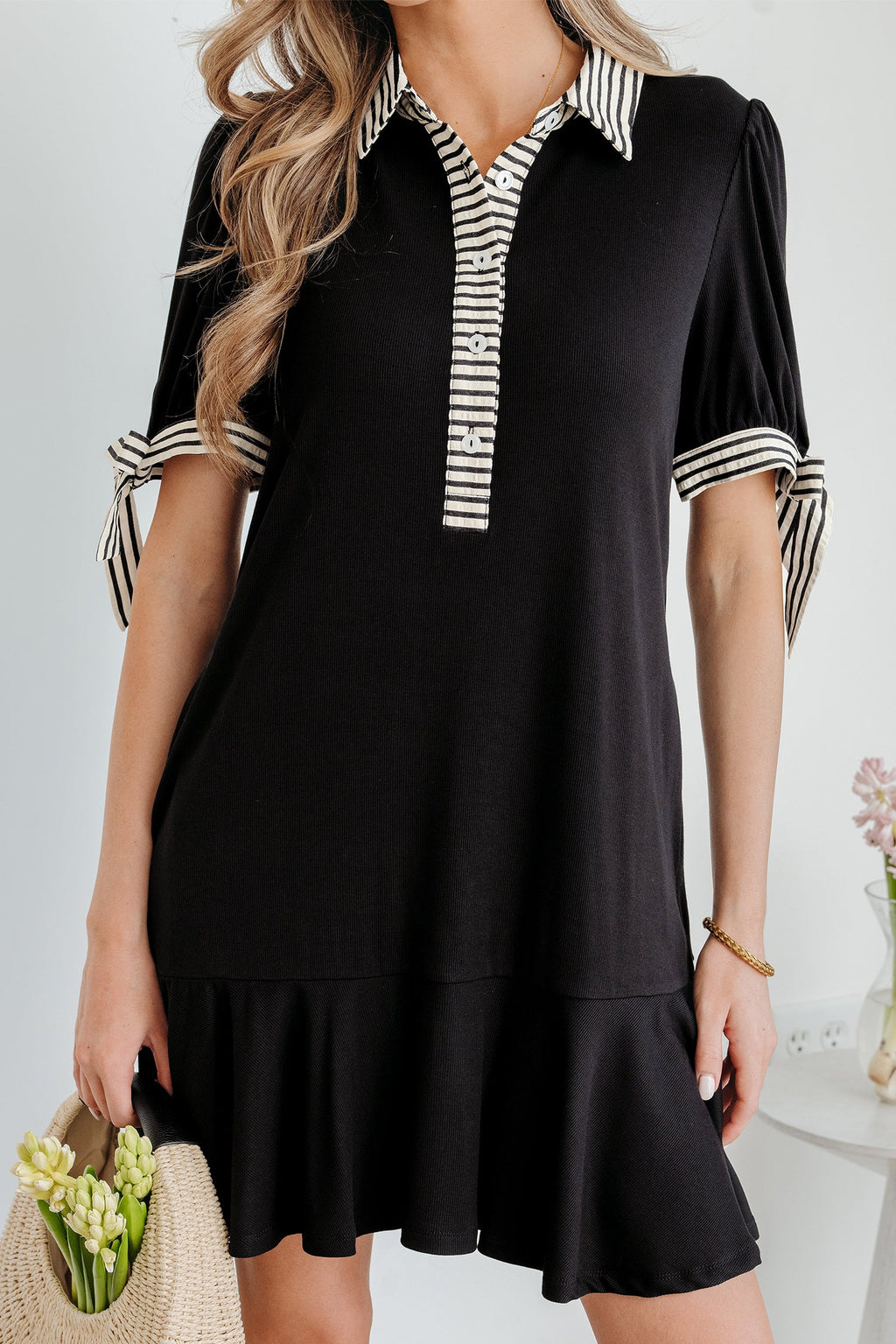 Mckenzie Sleeve Shift Mini Dress