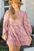Miracle Surplice Tiered Ruffled PLUS Dress