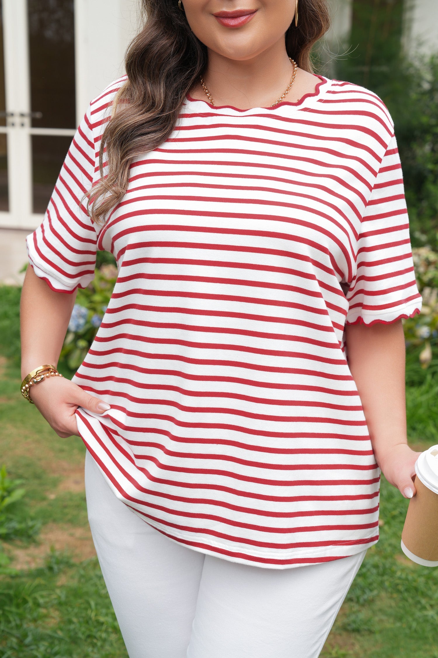 Esther Trim Short Sleeve PLUS Top