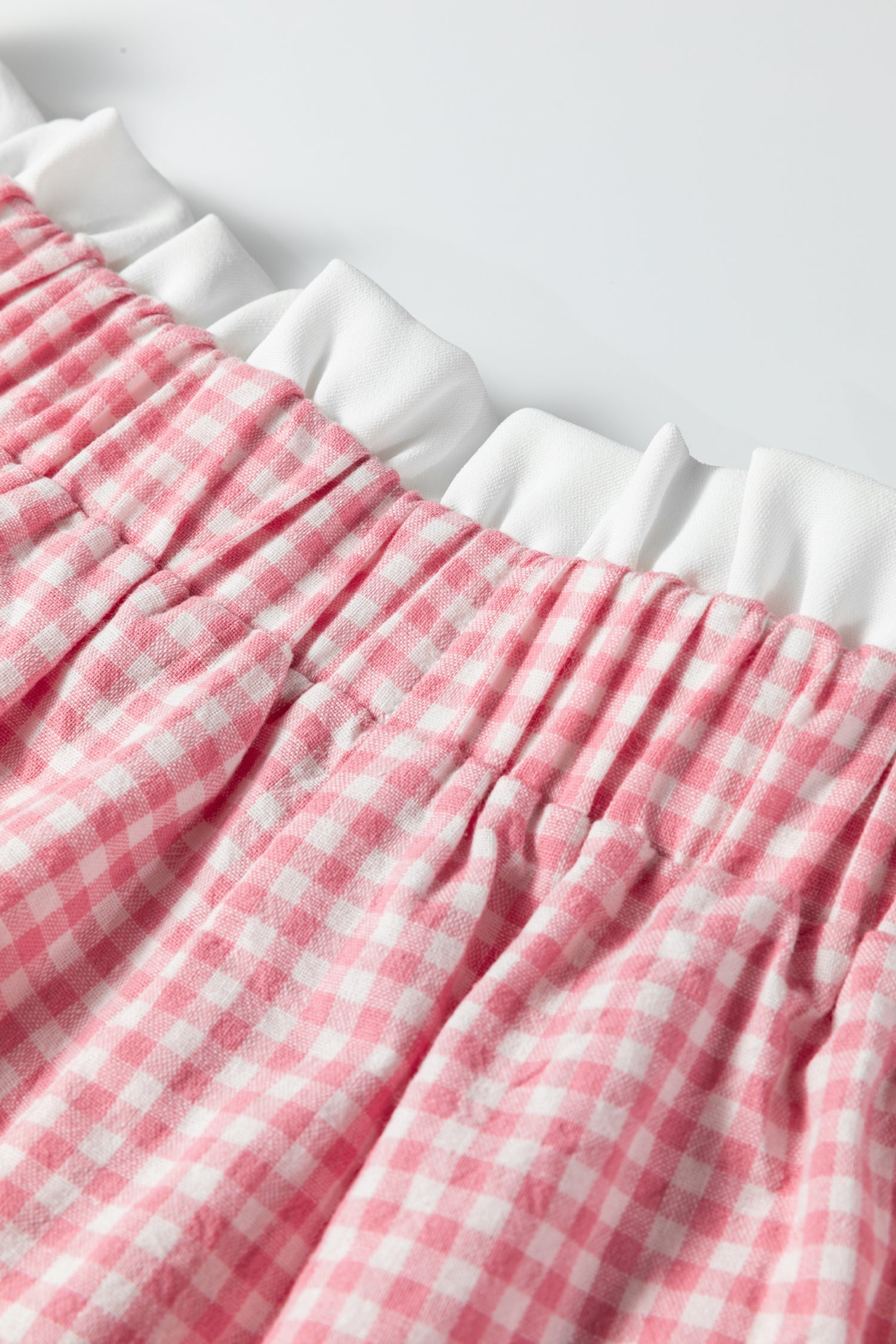 Daphne Trim Plaid Print PLUS Shorts