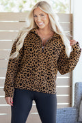 Ava Print Quarter Zip Sweatshirt