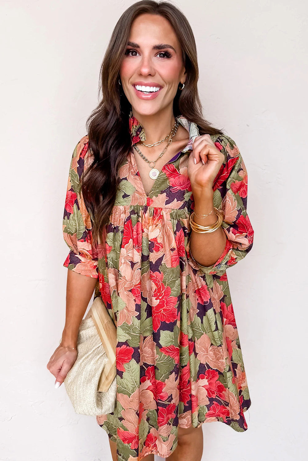 Annika Half Sleeve Mini Dress