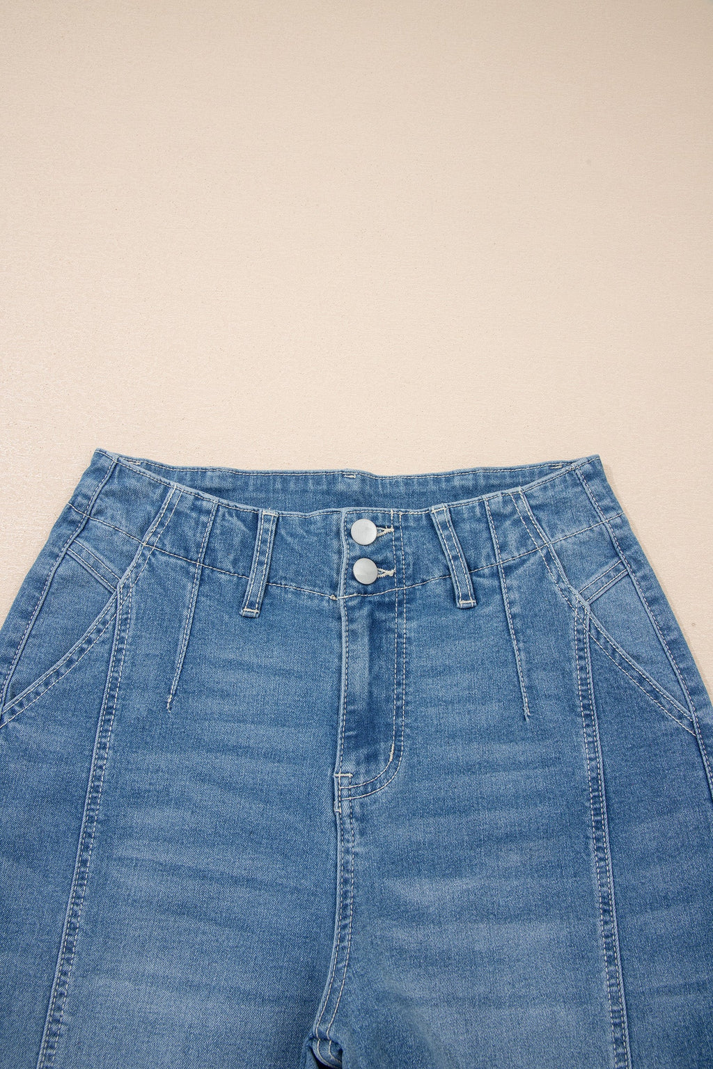 Hana Wash Cuffed Barrel Jeans
