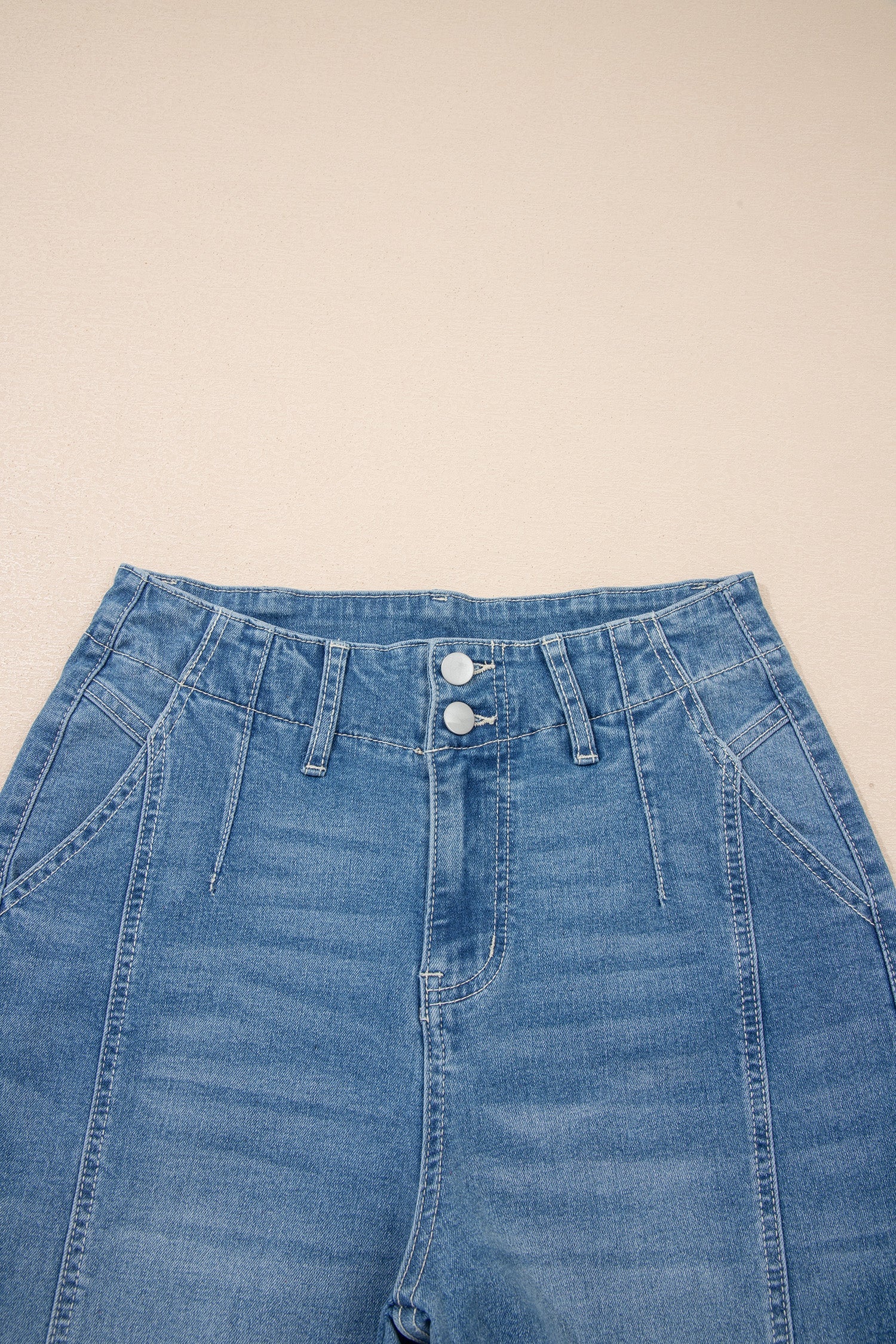 Hana Wash Cuffed Barrel Jeans