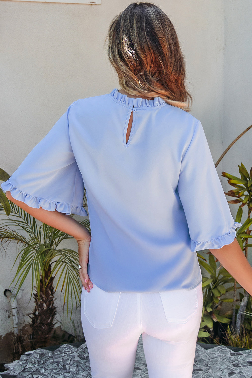 Cleo Bell Sleeve Loose Blouse