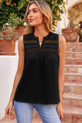 Mazie Stitch Sleeveless Shift Top