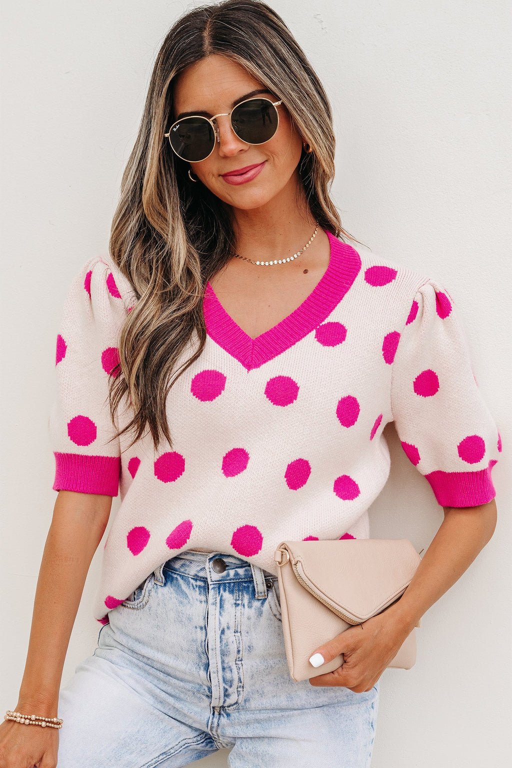 Alexia Puff Short Sleeve Sweater