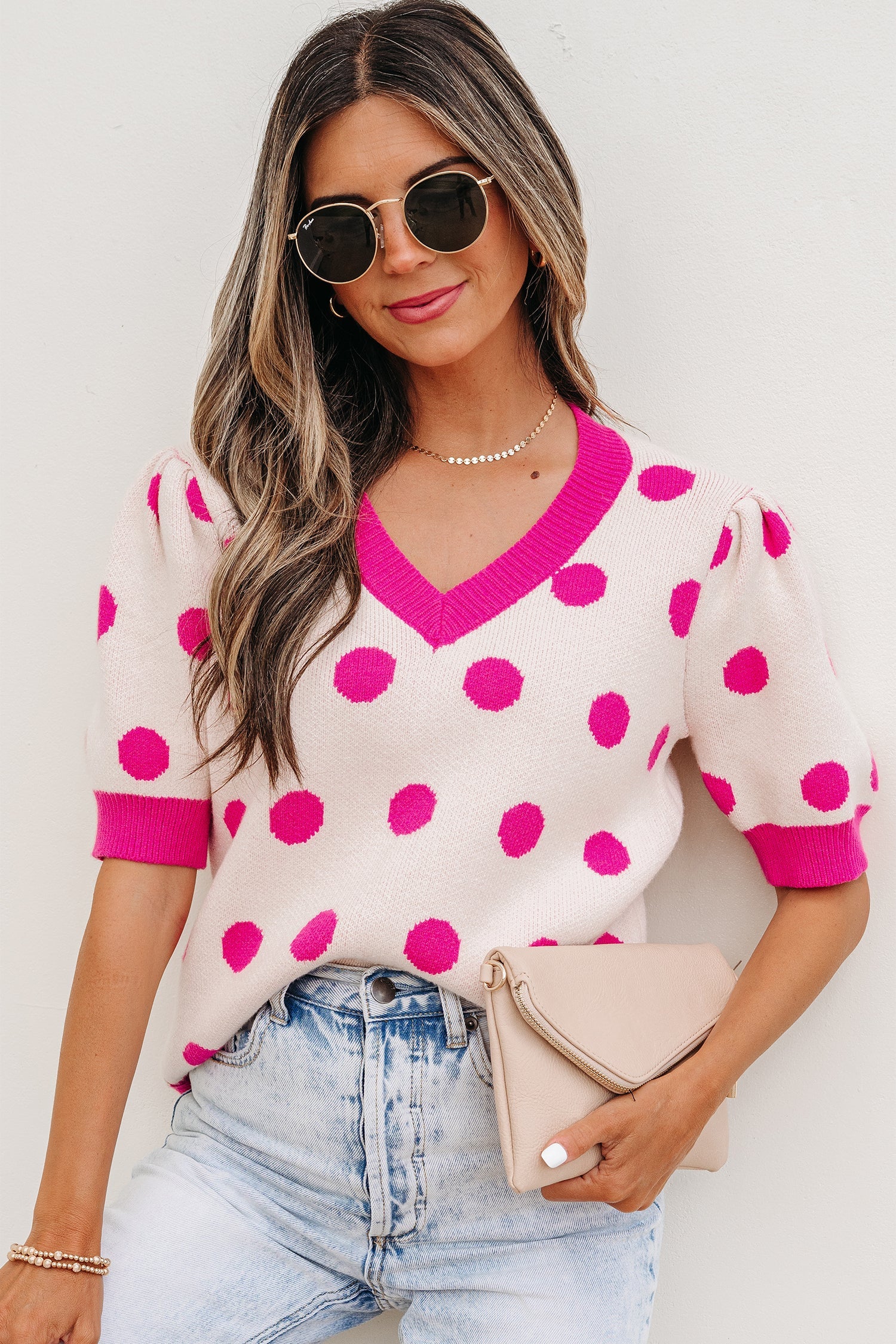 Alexia Puff Short Sleeve Sweater