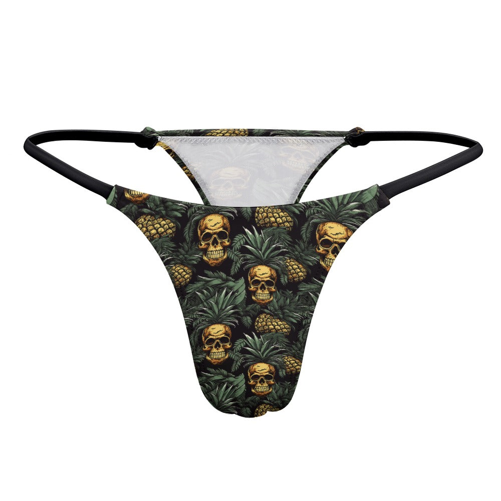 Pineapple Skull Thong
