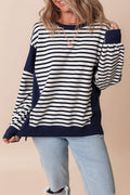 Sage Exposed Seam Loose Fit Sweatshirt
