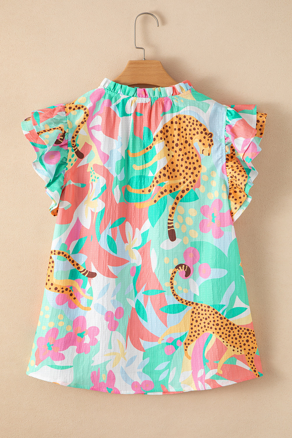 Magnolia Tie Summer Floral Blouse