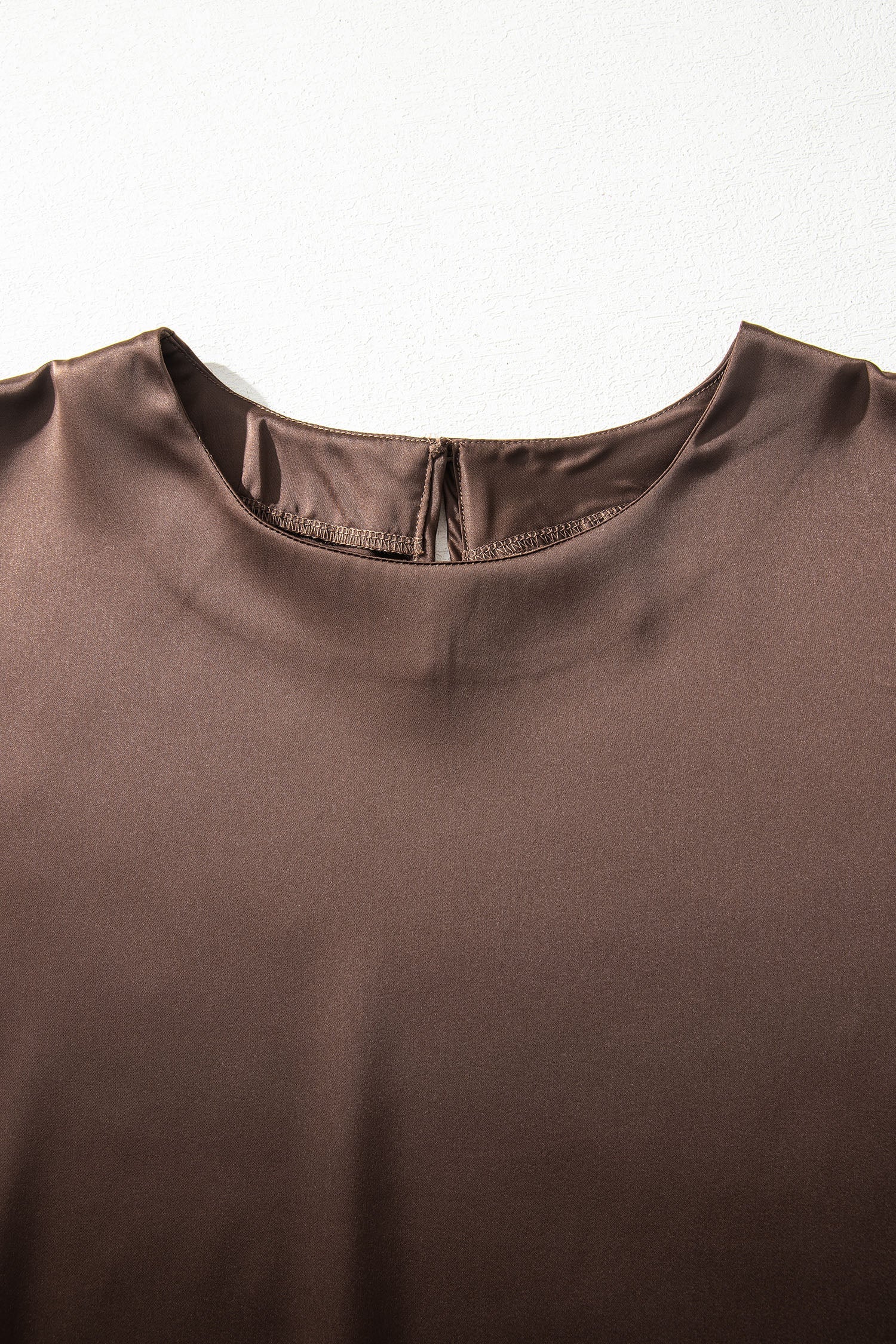 Saige Short Sleeve Satin Top