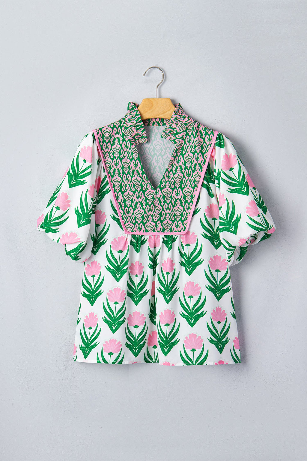 Amiri Sleeve Contrast Bordered Blouse