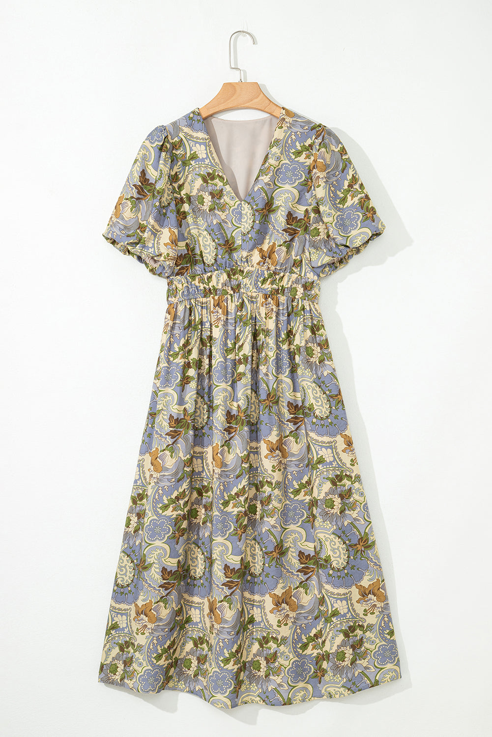 Nora Puff Sleeve Long Dress