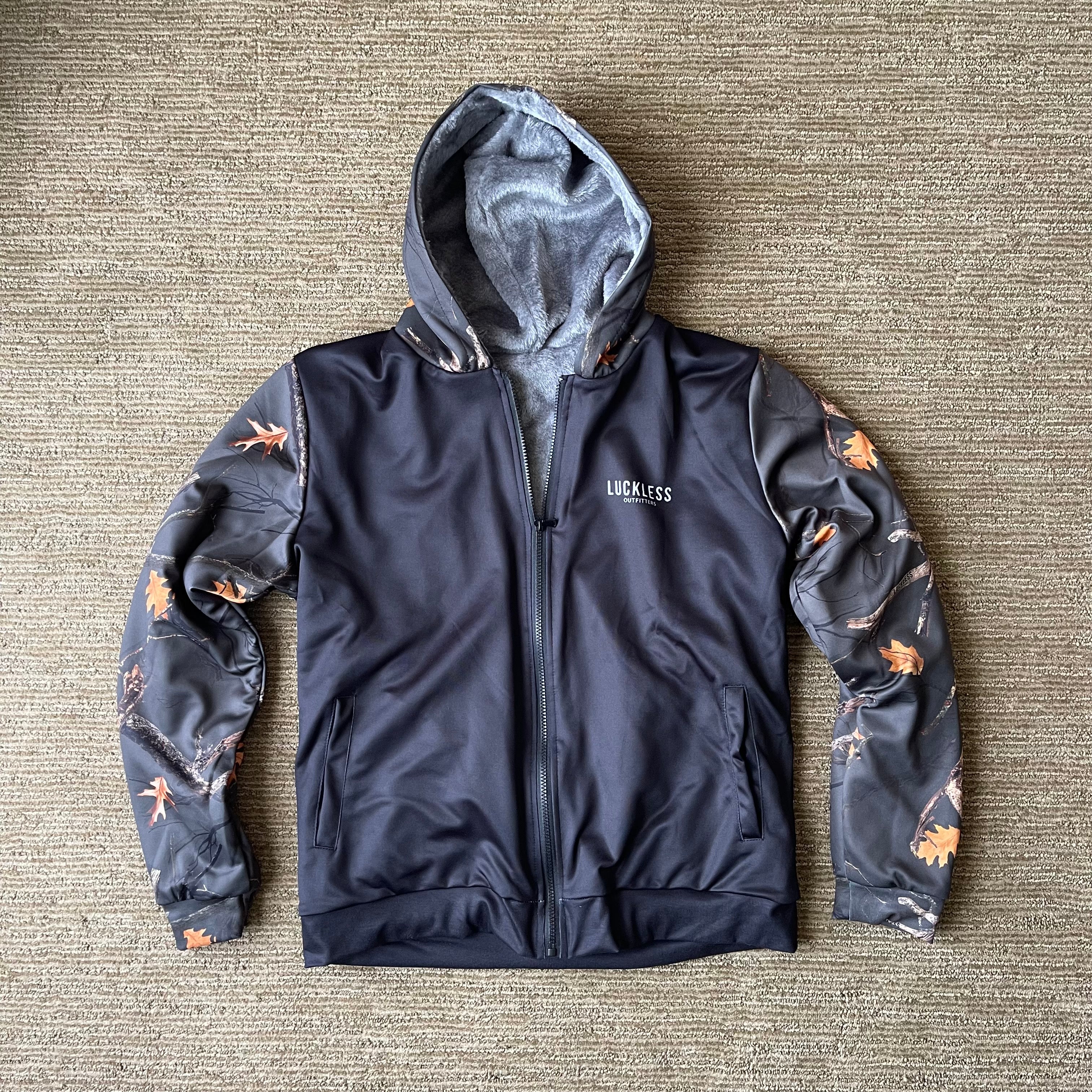 Midnight Camo Heavy Zip Fleece Hoodie