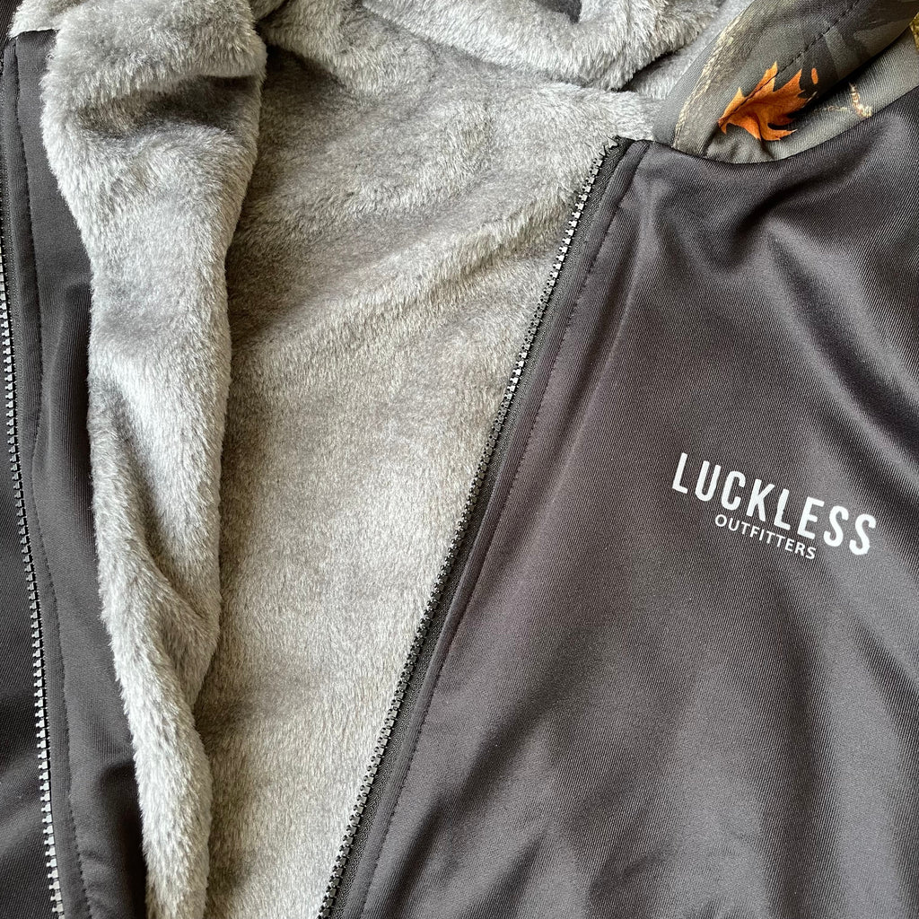 Midnight Camo Heavy Zip Fleece Hoodie