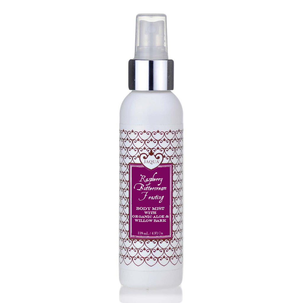 Raspberry Buttercream Frosting Hydrating Body Mist with Organic Aloe & Willow Bark