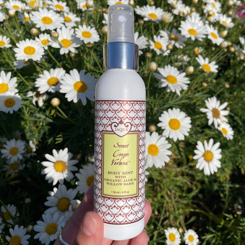 Sweet Cream Verbena Hydrating Body Mist with Organic Aloe & Willow Bark