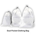 Ultralight Dual Pocket Clothing Stuff Sack Organizer
