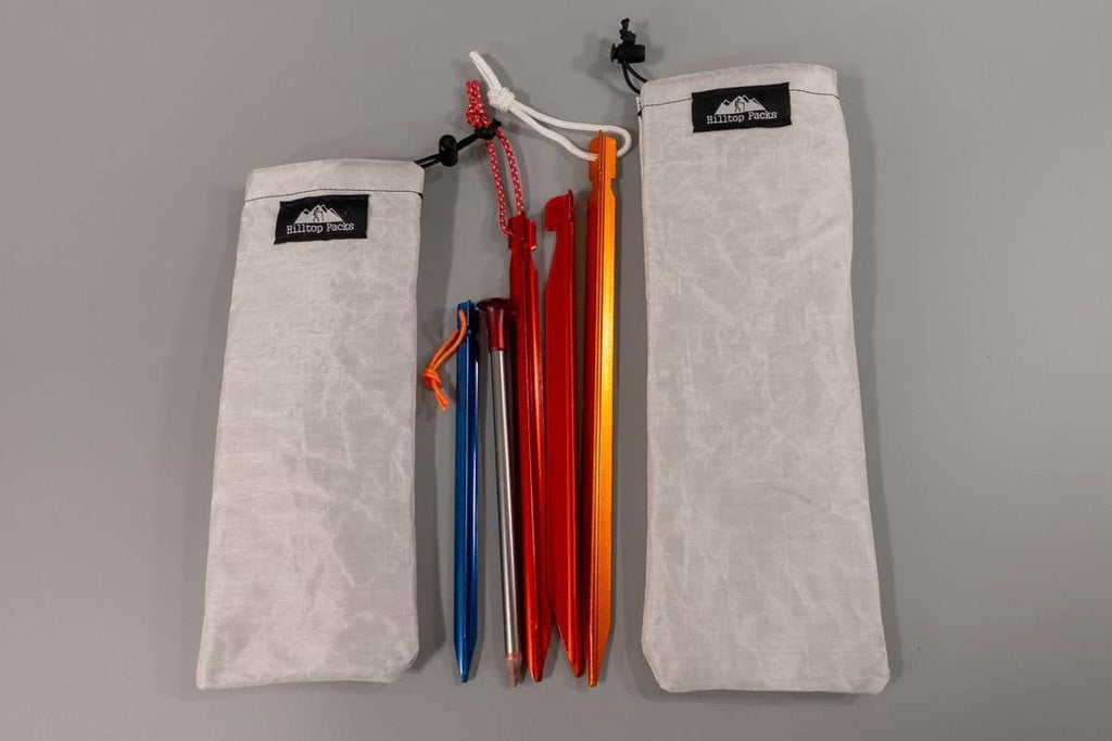 Ultralight Tent Stake Stuff Sack (D50T Tough Stake Bag)